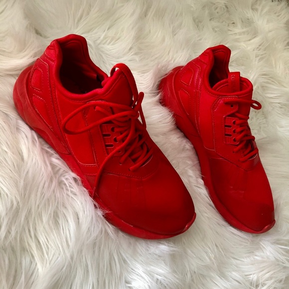 red adidas runners